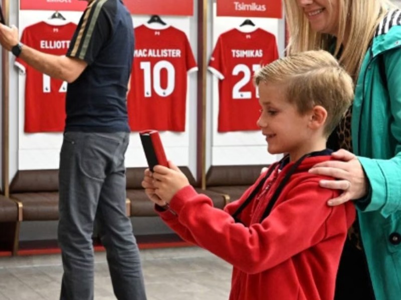 Liverpool FC stadium tour and museum admission for one adult and one child in Merseysid