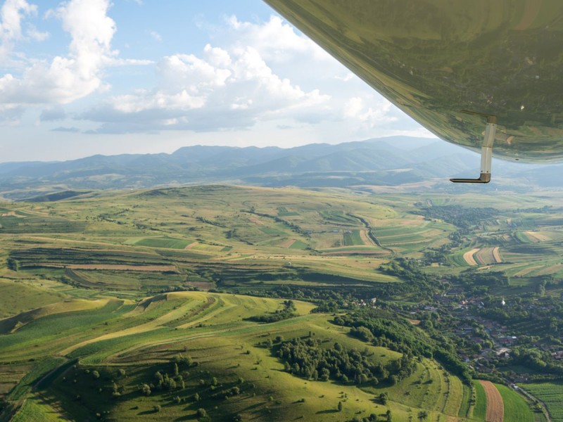 Zbor cu un avion ultrausor peste Muntii Apuseni, in Cluj-Napoca