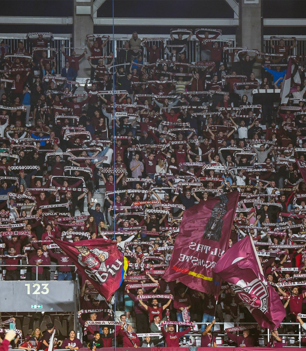 Player Escort - enter the field with Rapid players, at Giulesti