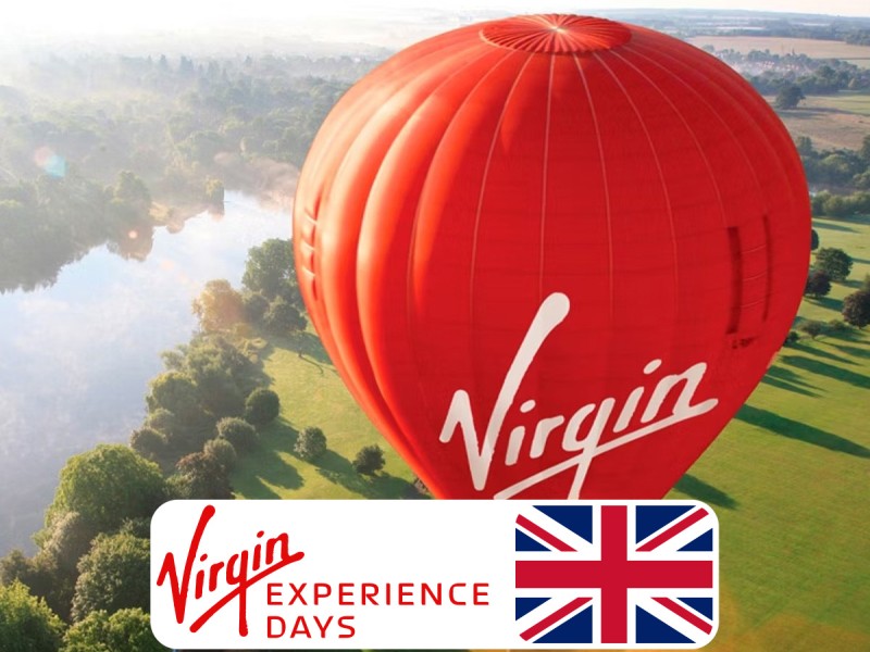 Sunrise hot air balloon flight with champagne for 2 people in 100 locations of your choice in the UK