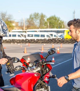 125cc motorcycle-scooter school (125B law), in Bucharest