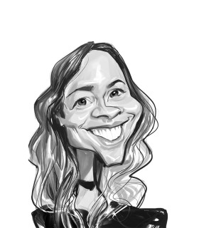 Printed digital caricature - a great gift!
