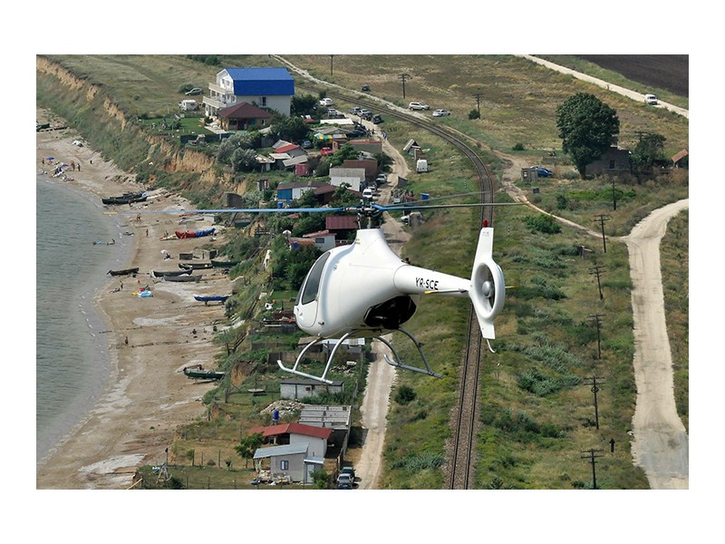 Helicopter overflight for extreme sensations seeker