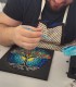 Art therapy workshop to create Mandalas in dots, in Bucharest