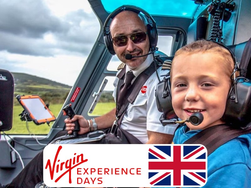 Helicopter flight for 2 - 55 locations of your choice from the UK
