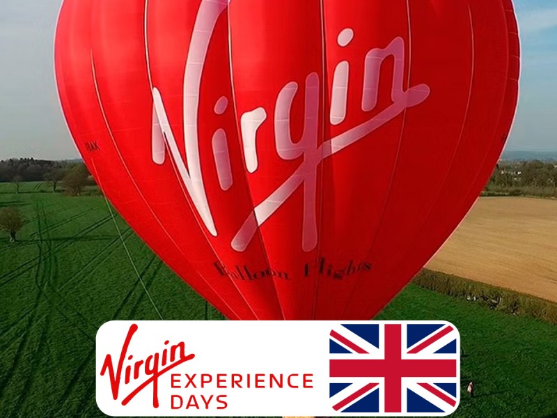 Zbor cu balonul cu aer cald Virgin si sampanie, pentru 2 persoane, in peste 100 de locatii, la alegere, din UK