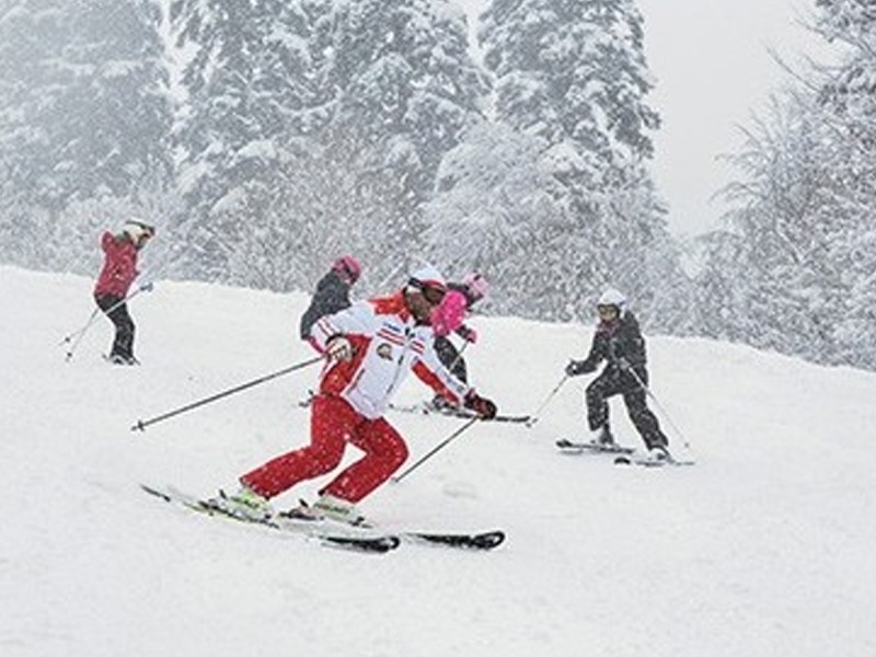 Ski lesson with family or friends
