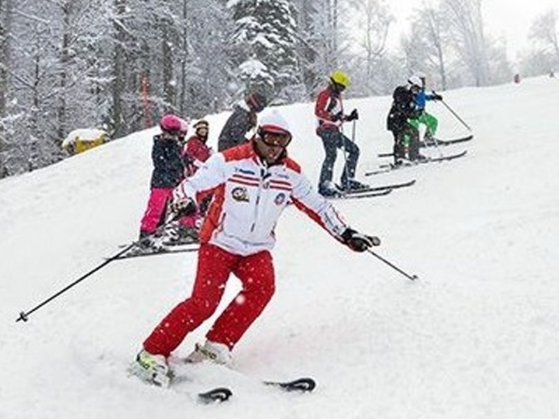 Ski lesson with family or friends