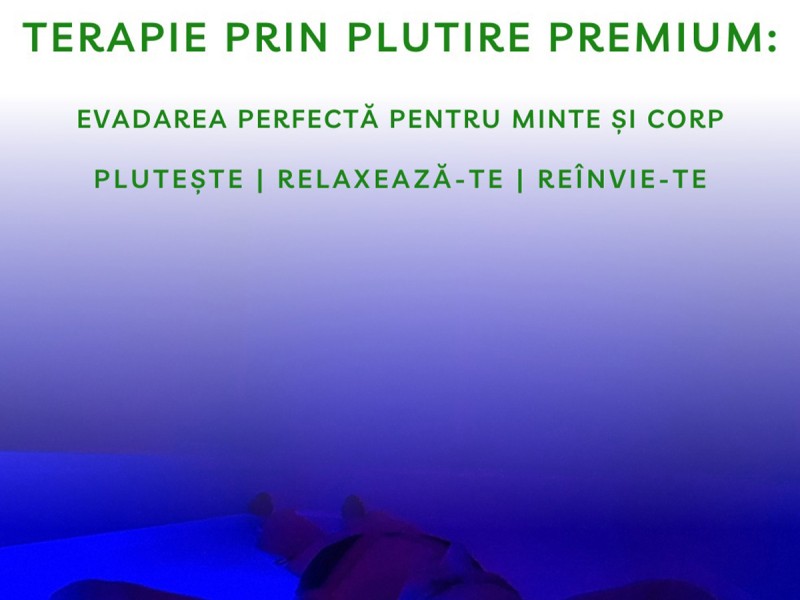 Evadare in liniste - terapie prin plutire + masaj de relaxare