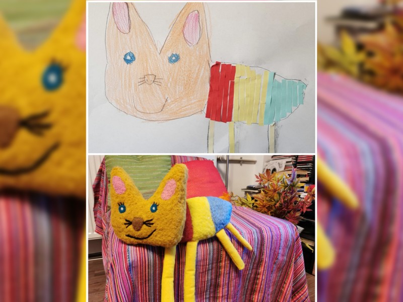 Your child's drawing comes to life and becomes a toy