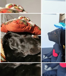 Hand-made textile toy, after your favorite animal