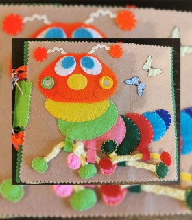 Sensory Experiences - Handmade textile book for children