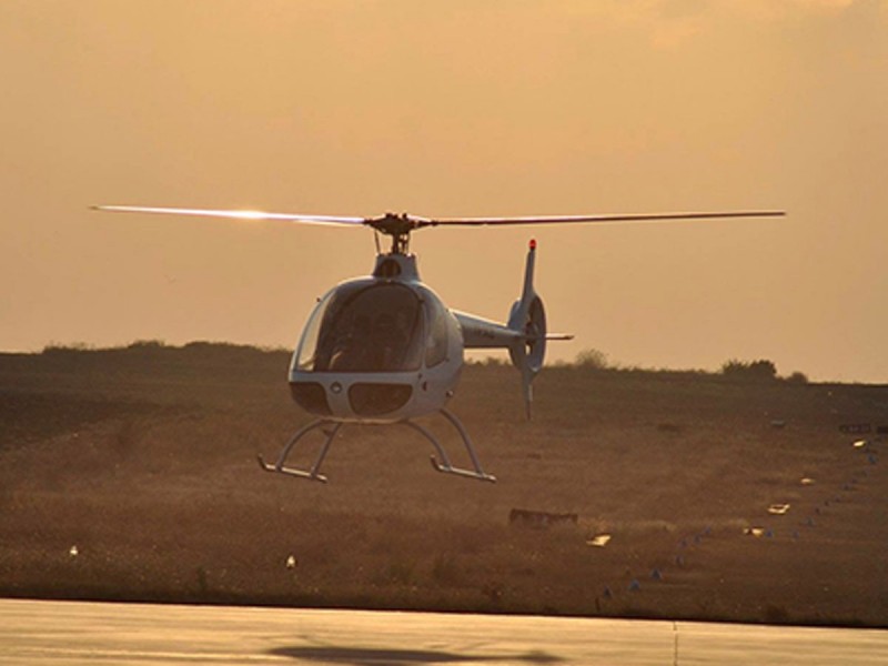 Helicopter overflight for extreme sensations seeker
