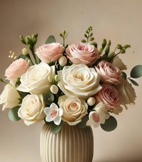 Love without borders - Send a bouquet of pastel roses anywhere in the world
