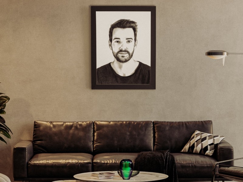 Portret in creion - cadou personalizat pentru familie si prieteni