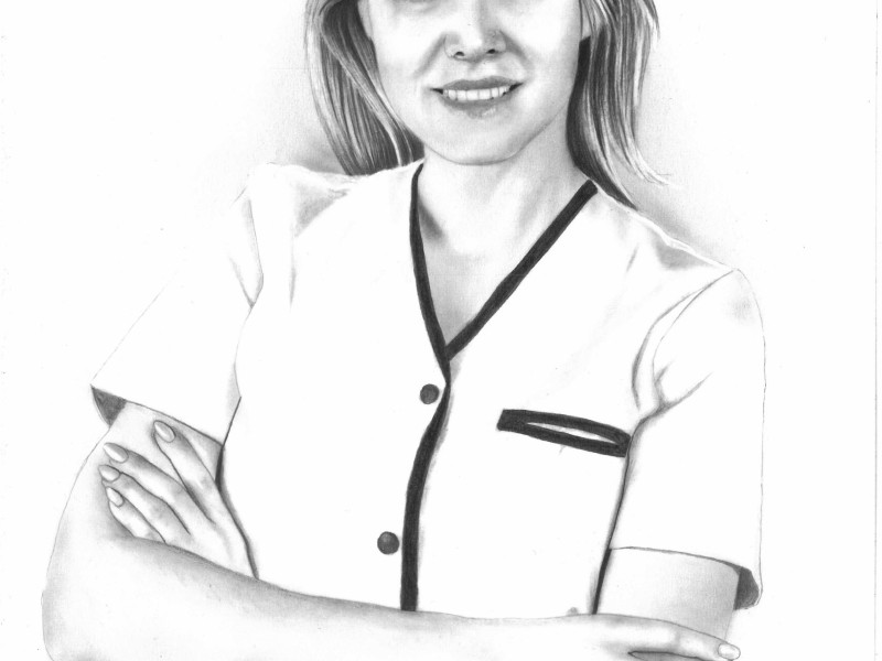 Portret in creion - cadou personalizat pentru familie si prieteni