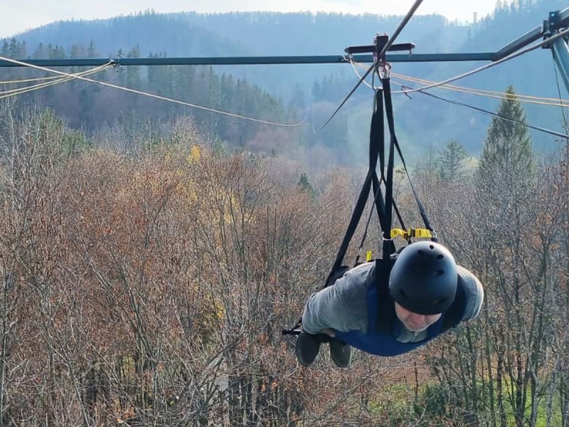 Mega Tiroliana Bucovina - Adventure on the largest zip line in Romania