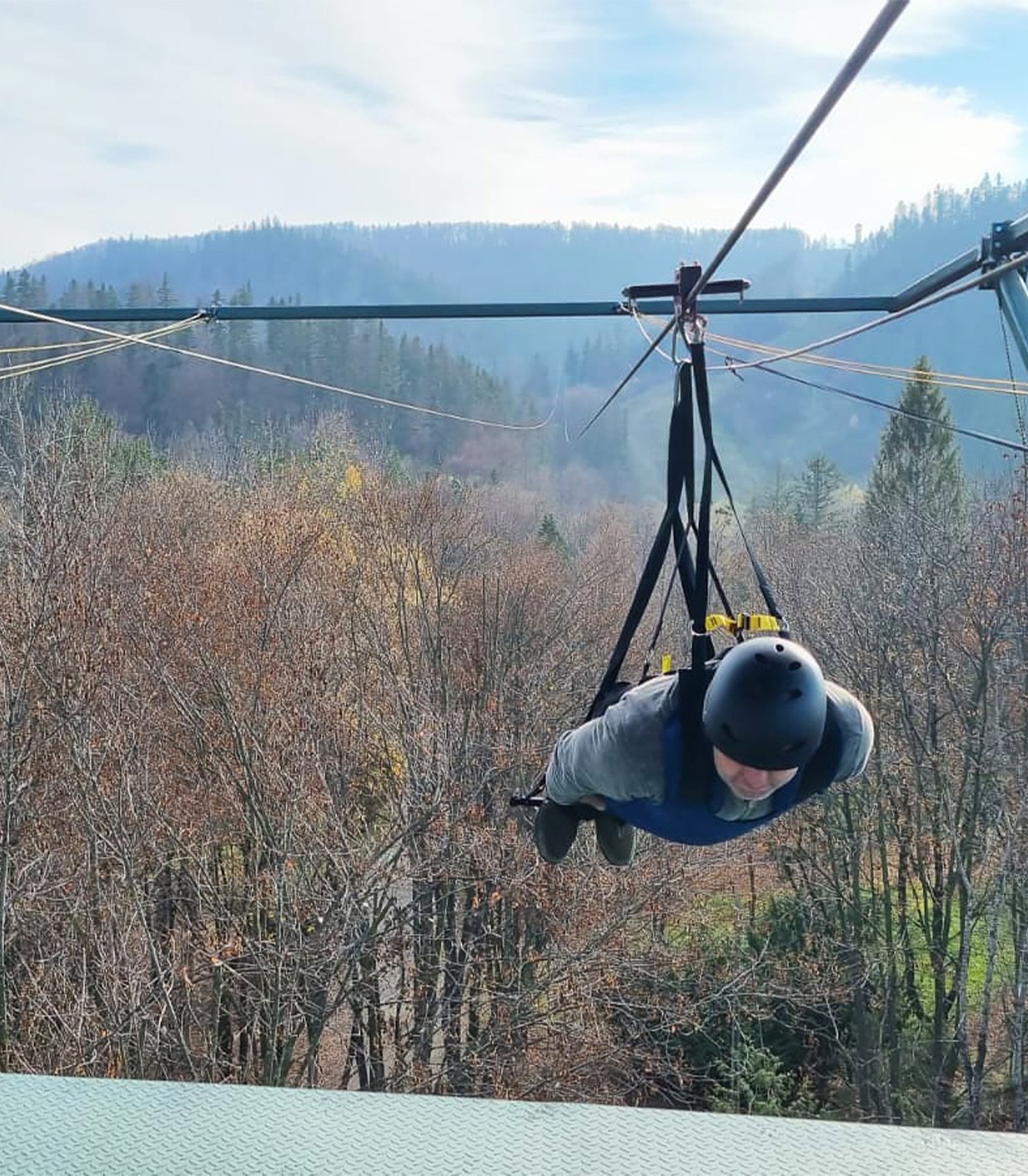 Mega Tiroliana Bucovina - Adventure on the largest zip line in Romania