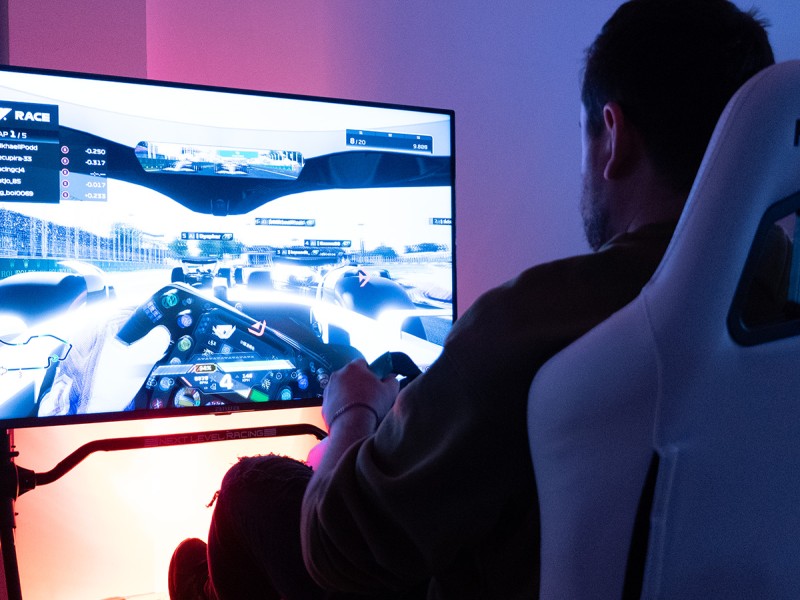 Car racing simulator in Cluj