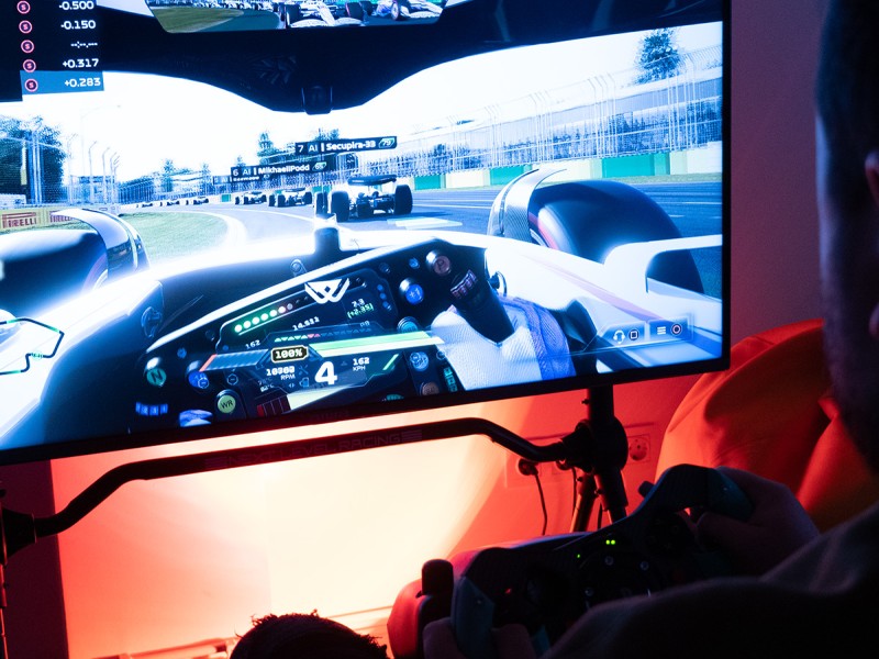 Car racing simulator in Cluj
