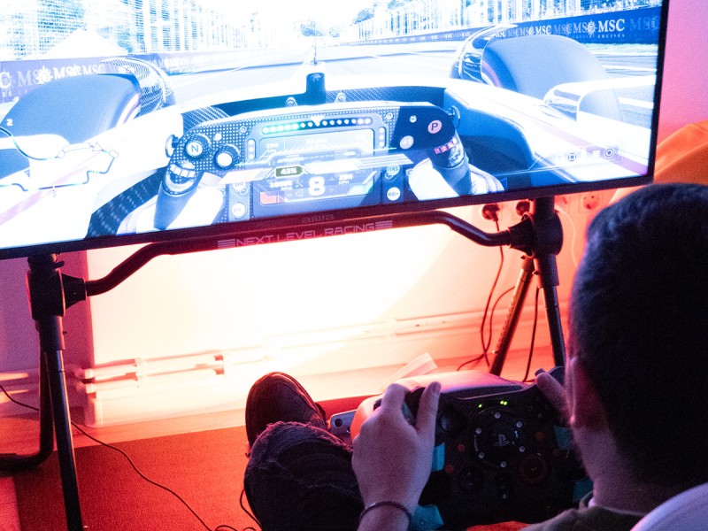 Car racing simulator in Cluj