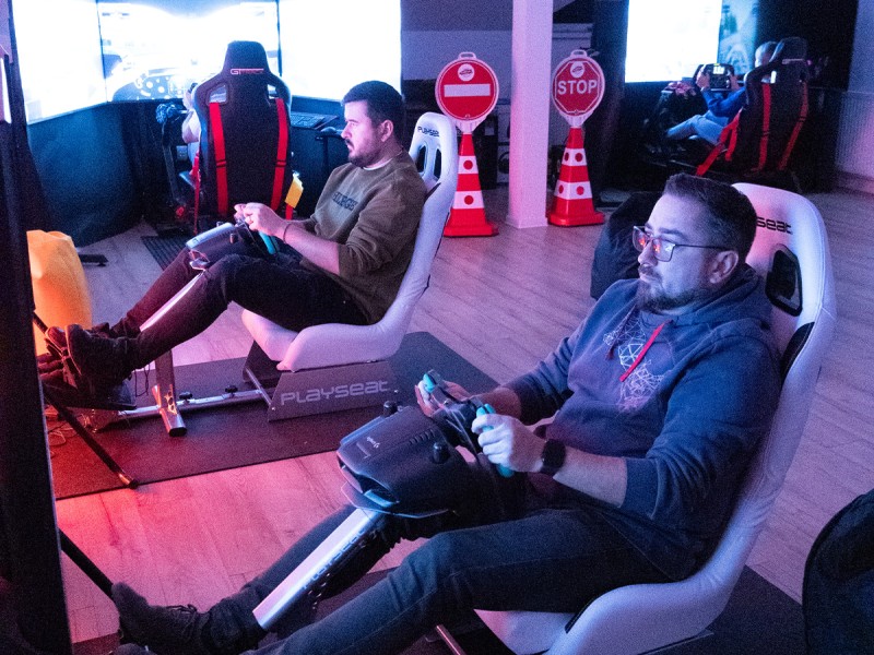 Car racing simulator in Cluj