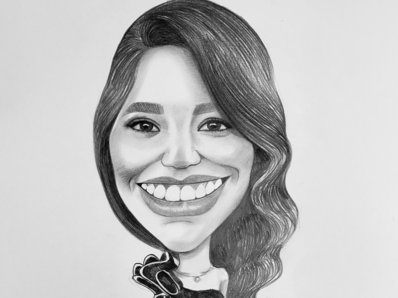 Caricatura alb negru sau color, cu livrare in toata tara