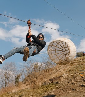 Adrenalina pe Tiroliana din Cheile Turzii