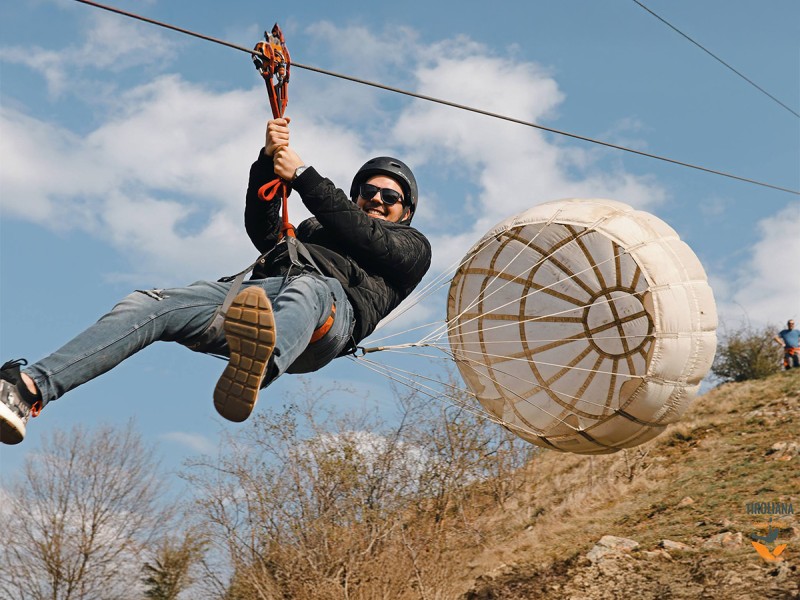 Adrenalina pe Tiroliana din Cheile Turzii
