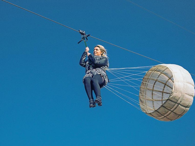 Adrenalina pe Tiroliana din Cheile Turzii