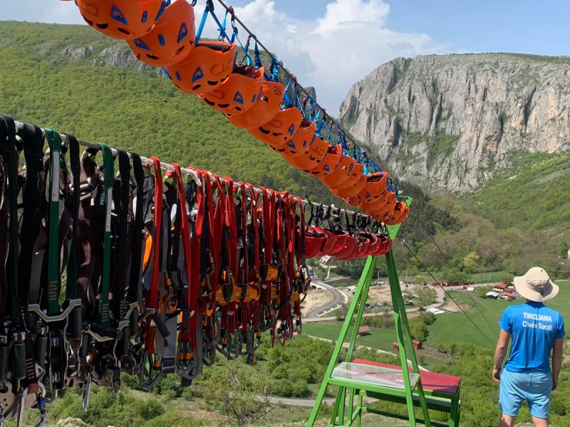 Corporate adventure at Tiroliana in Cheile Turzii