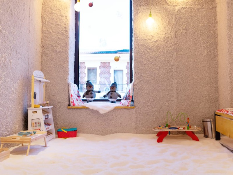 Halotherapy for children and adults at an artificial salt mine in Bucharest