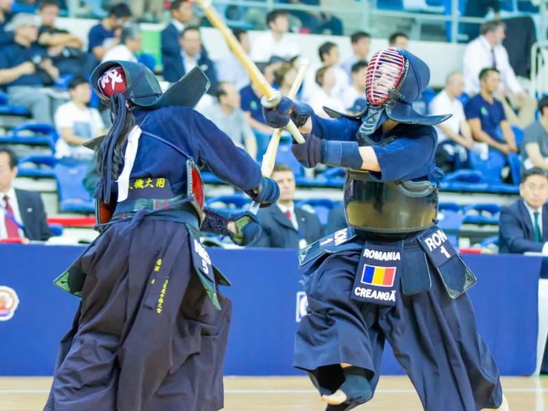 Kendo training - the art of traditional Japanese fencing, in Bucharest