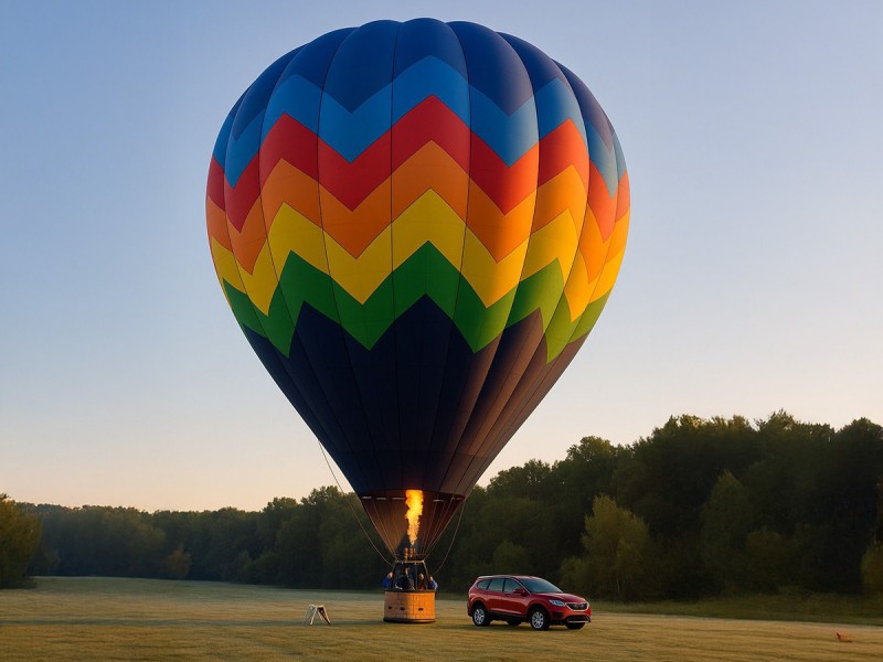 The sky is the limit in a hot air balloon, near Bucharest