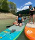 Stand up paddle - vasleste pe placa de surf in delta Neajlovului