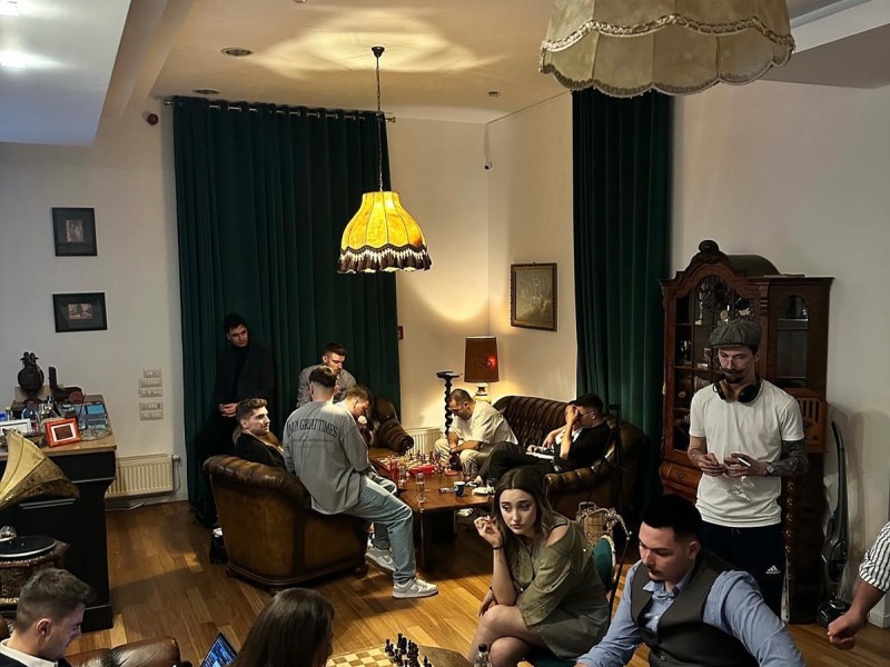 Chess activities in a special location in Bucharest