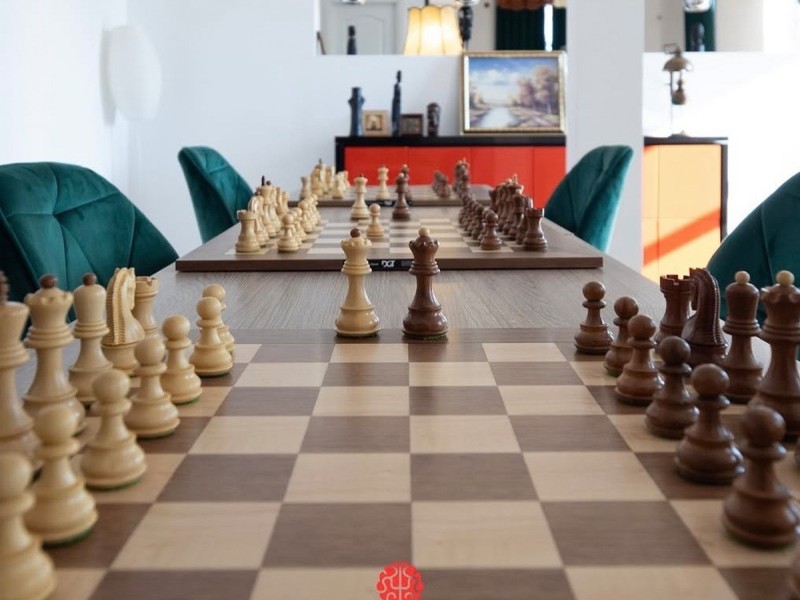Chess activities in a special location in Bucharest