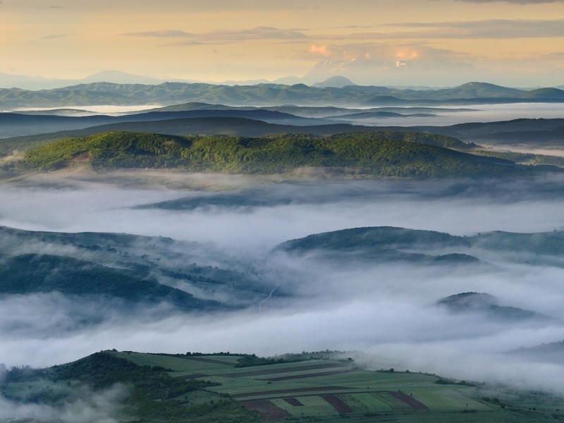 Discover the scenery from above: Hot air balloon ride in Harghita