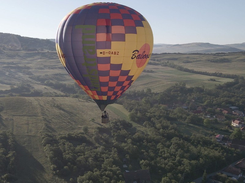 Discover the scenery from above: Hot air balloon ride in Harghita