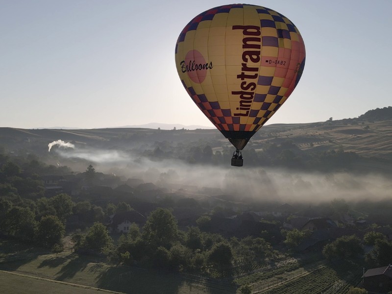 Discover the scenery from above: Hot air balloon ride in Harghita