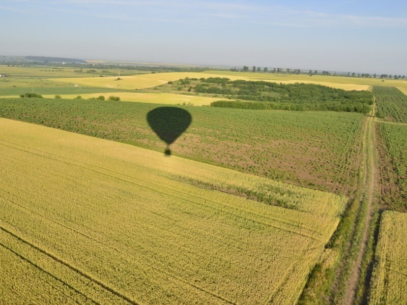 The sky is the limit in a hot air balloon