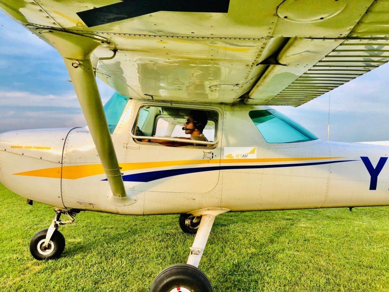 Introductory flight by plane
