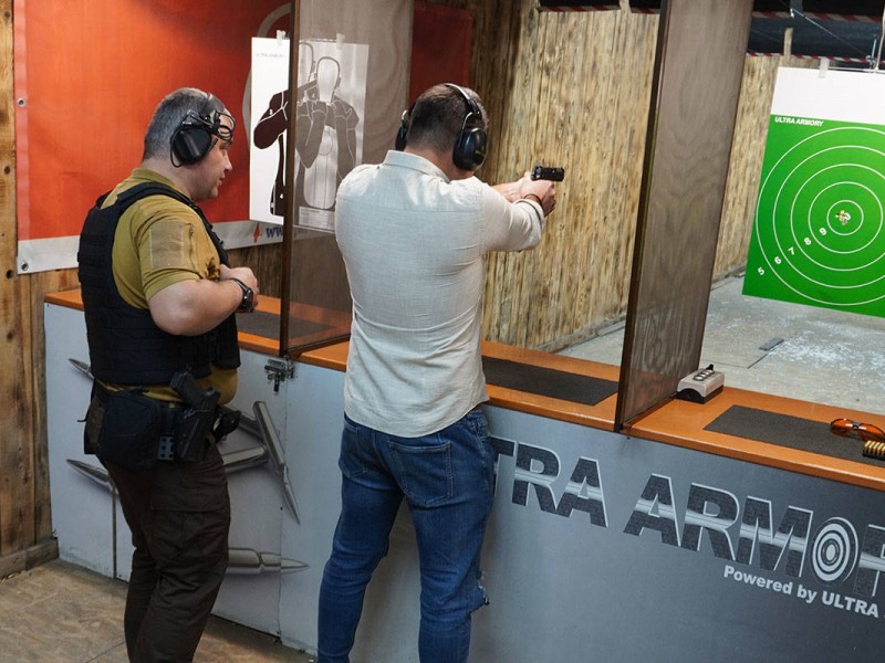Test your courage and agility at a private shooting range in Brasov
