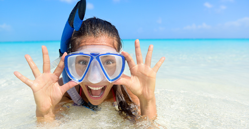 Ce este snorkeling - Echipament, Masca, Ochelari Snorkeling 